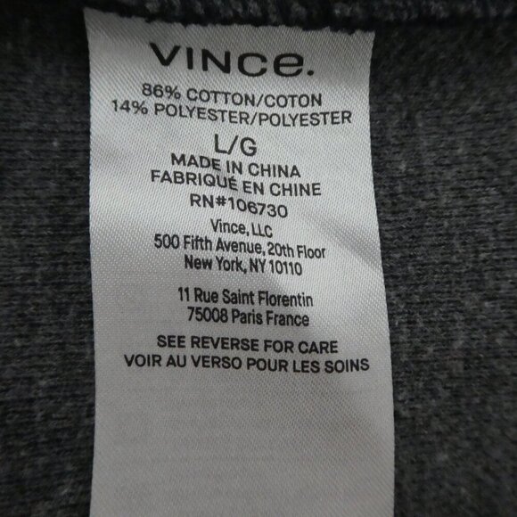 Vince Coastal Blue Double Knit Button Up Shirt Jacket Mens Large - Picture 5 of 7